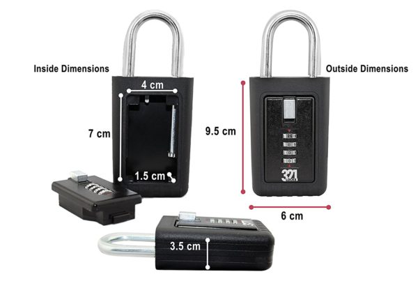 Medium Size Shackle Lock Box (SH003) - Image 2